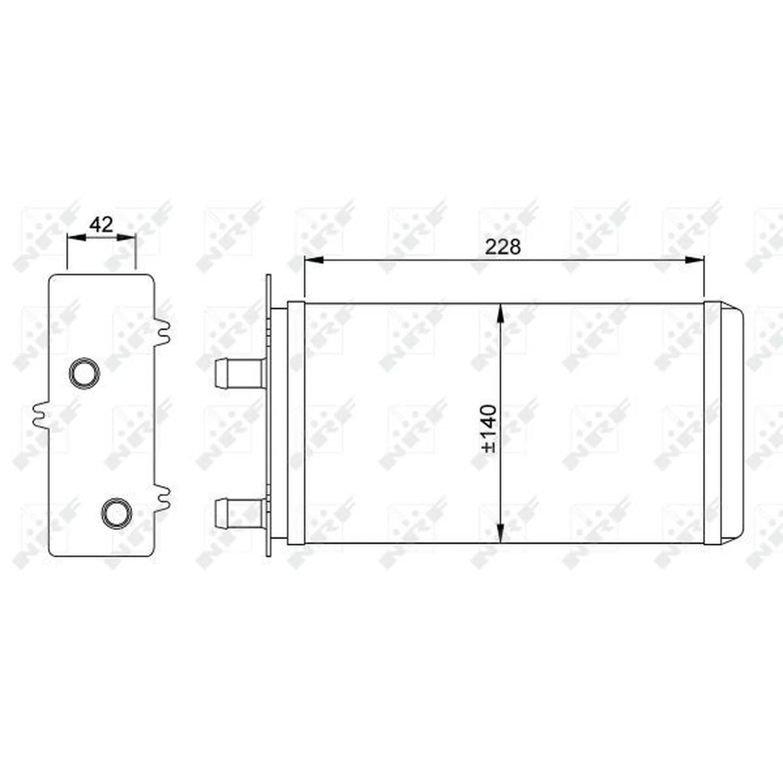 NRF Heater Matrix Core Heat Exchanger 53214