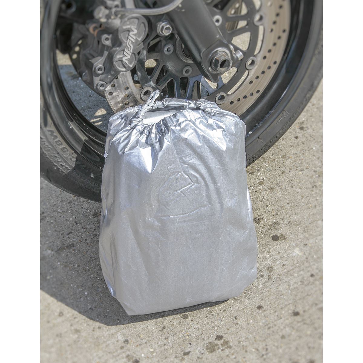 Sealey Motorcycle Cover Medium 2320 x 1000 x 1350mm MCM