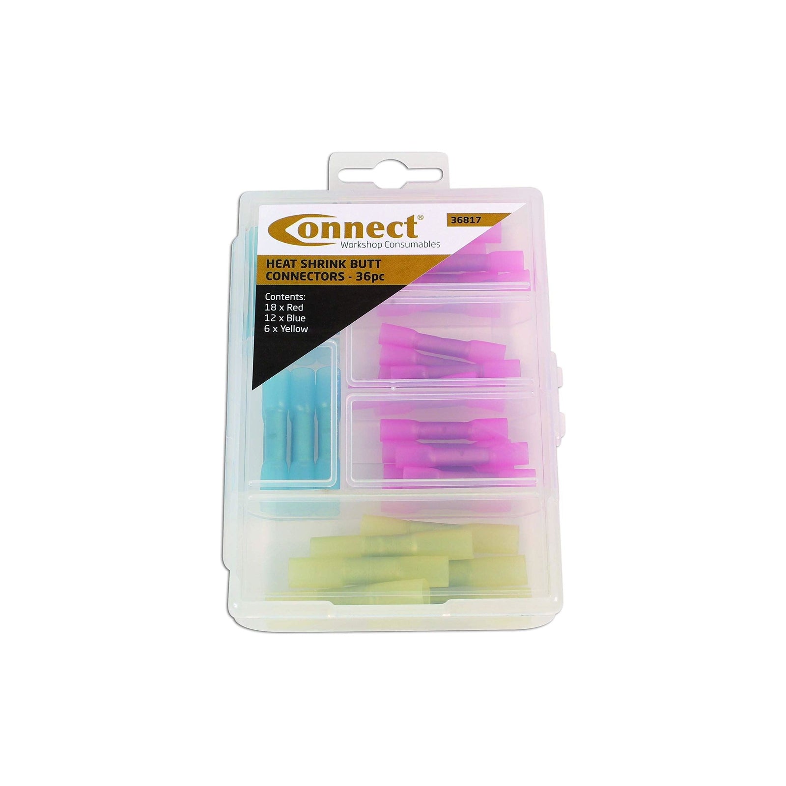 Connect Assorted Mini Box Heat Shrink Butt Connectors 36pc 36817