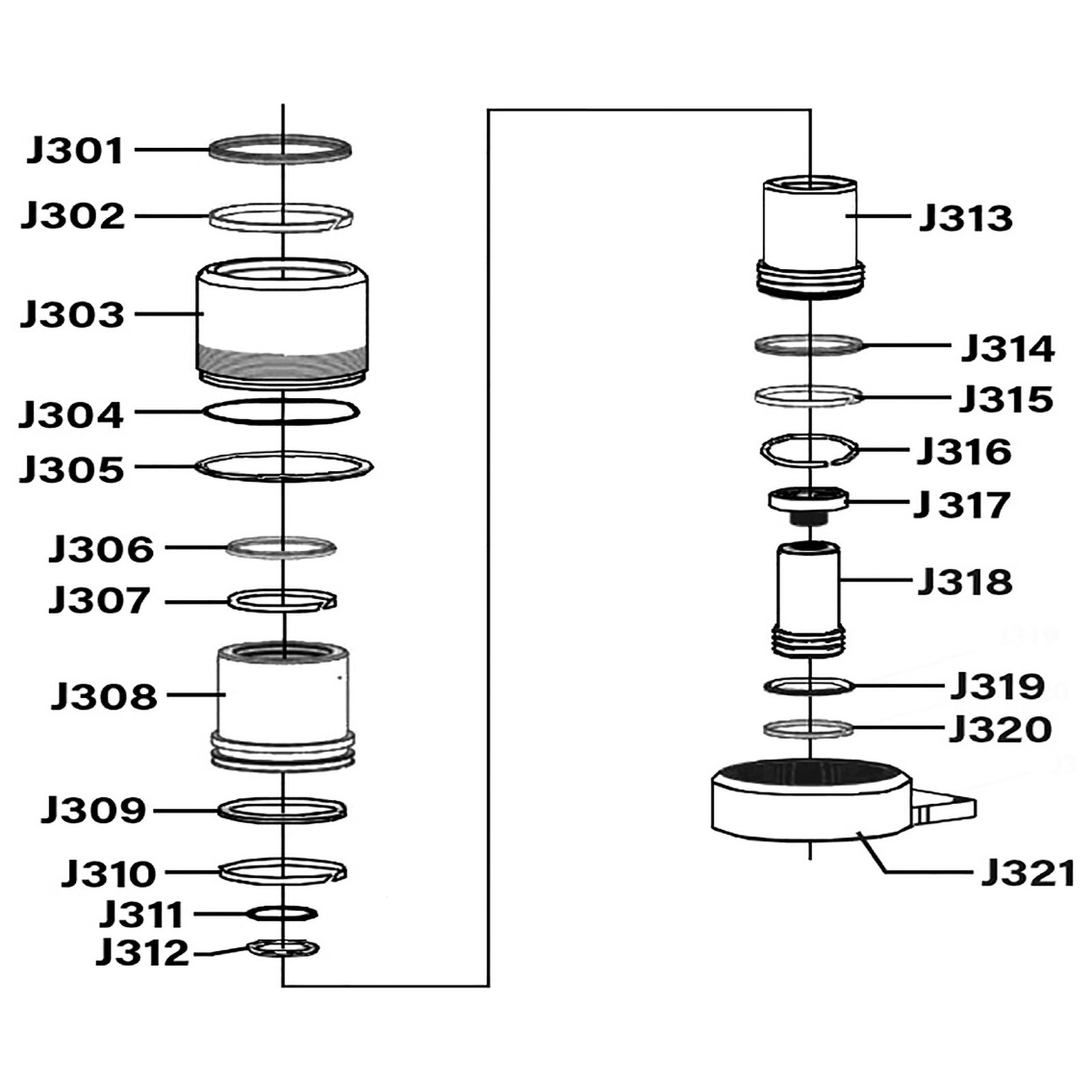 Sealey Locking ring YAJ1040LEL270