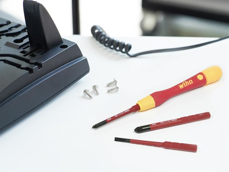 Wiha PicoFinish® slimVario® electric Fine Screwdriver Set, 4 Piece