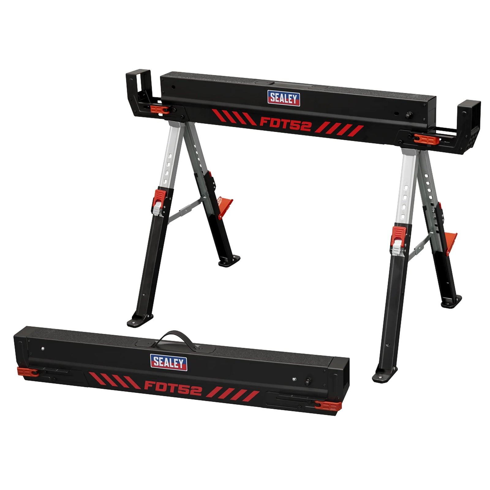 Sealey Adjustable Sawhorse Set 2 Piece 590kg Capacity