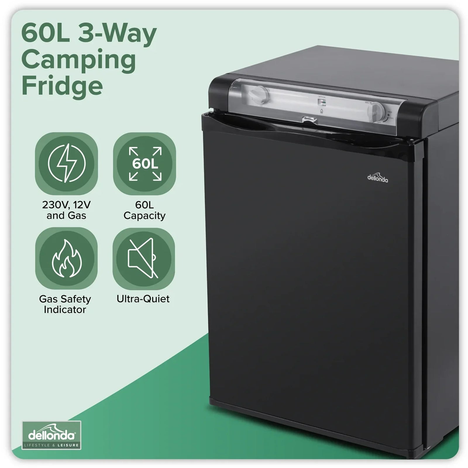 Sealey Dellonda 3-Way Fridge 60L - DL159
