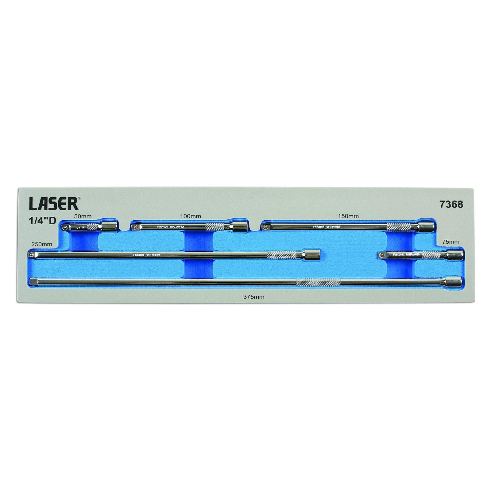 Laser Extension Bar Set 1/4"D 6pc 7368
