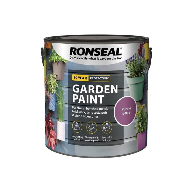 Ronseal Garden Paint Purple Berry 2.5 litre