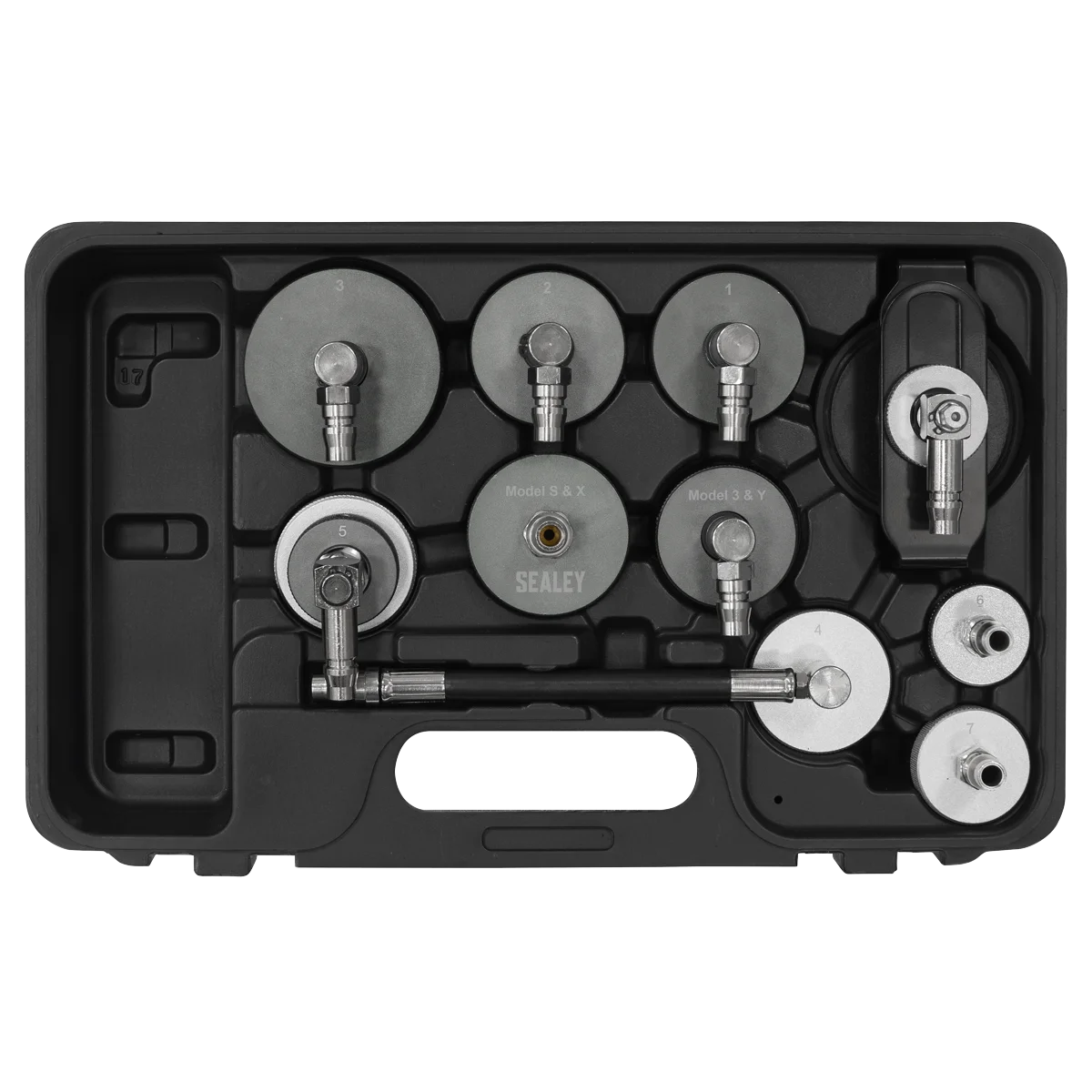Sealey Brake & Clutch Pressure Bleeder Cap Set 10 Piece