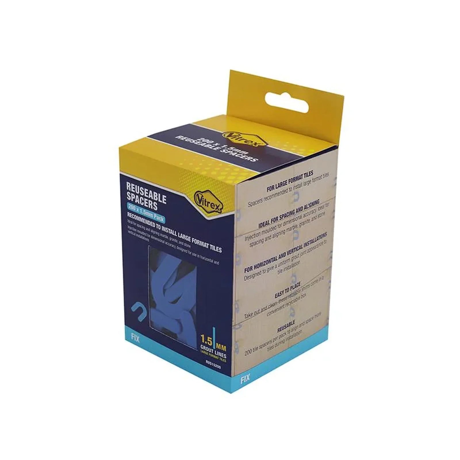 Vitrex Reuseable Spacers 1.5mm (200) - RUS15200