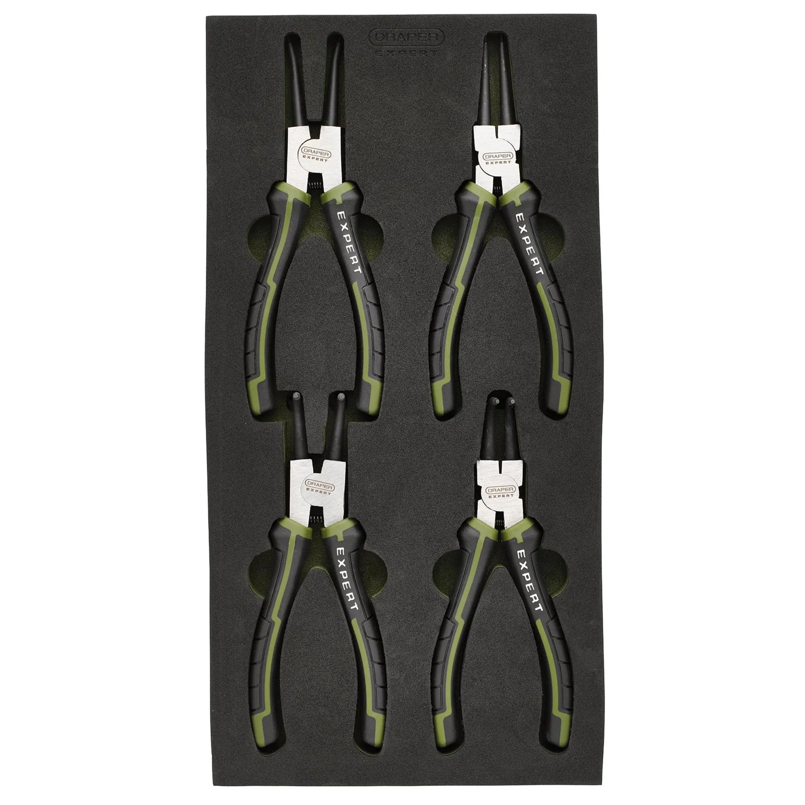 Draper Expert Circlip Pliers Set in EVA Foam Tray, 180mm (4 Piece)