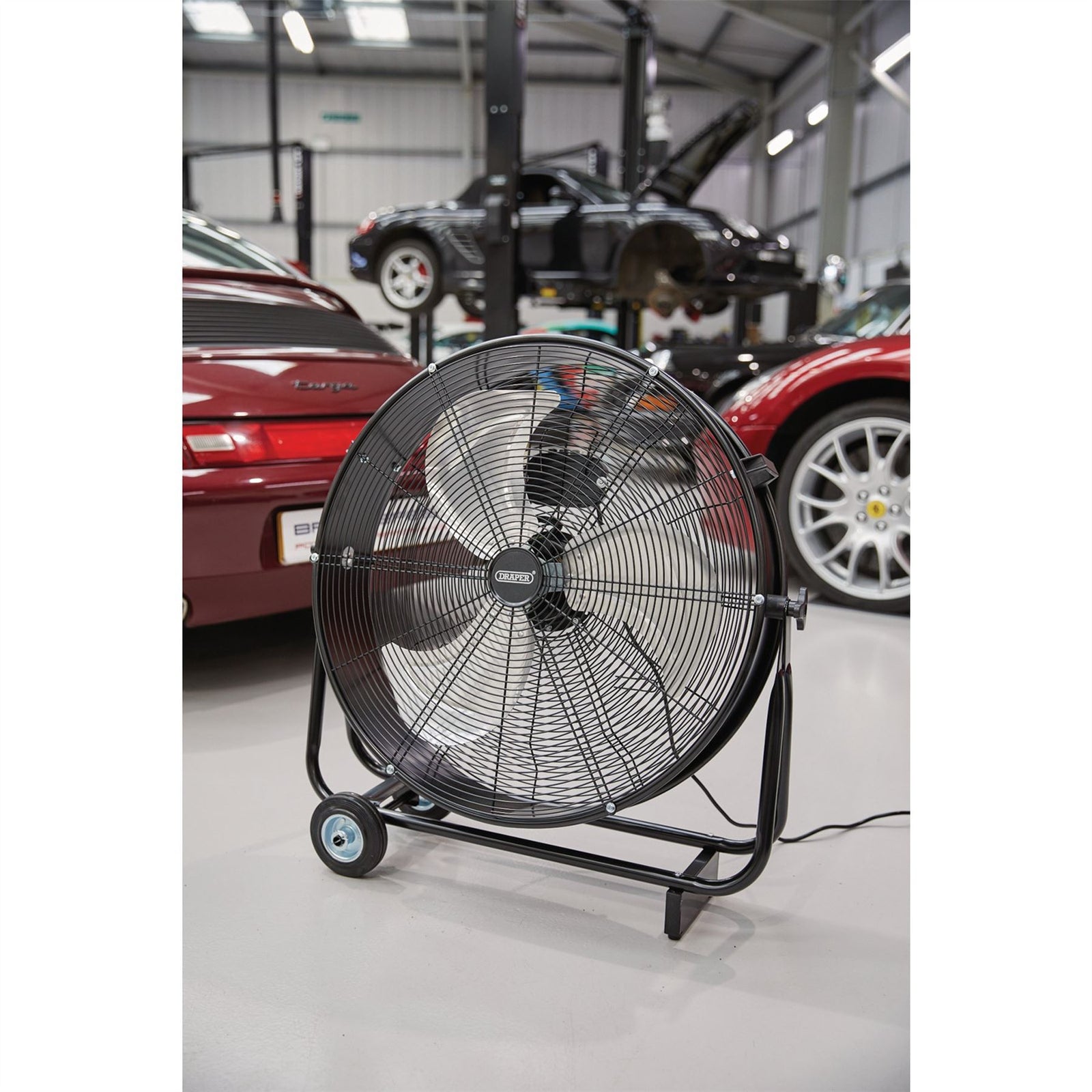 Draper 230V Drum Fan, 24"/610mm, 120W 70045