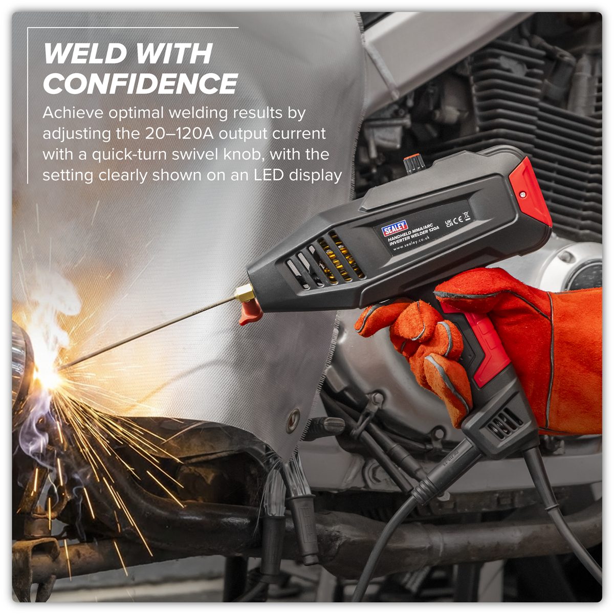 Sealey Portable Handheld Winch 500kg Pulling Force 230V