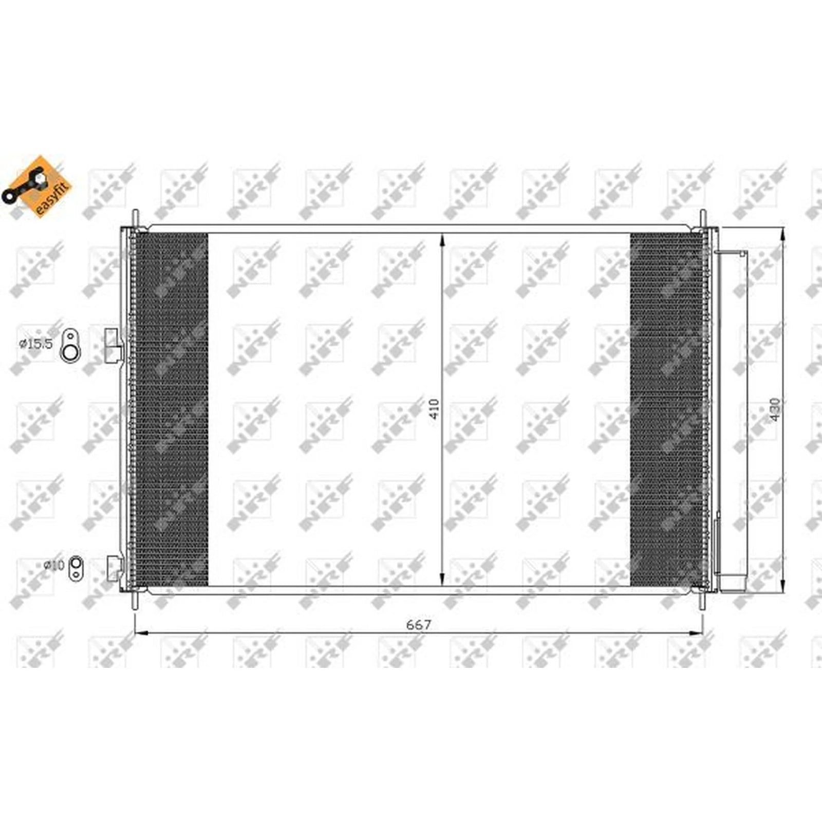 NRF Air Conditioning Condenser 35641