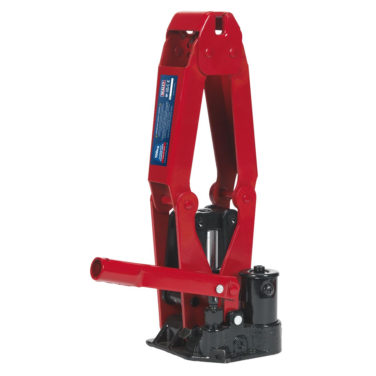 Sealey 700kg Hydraulic Scissor Jack in Case Emergency Car Lift Wind Up Garage