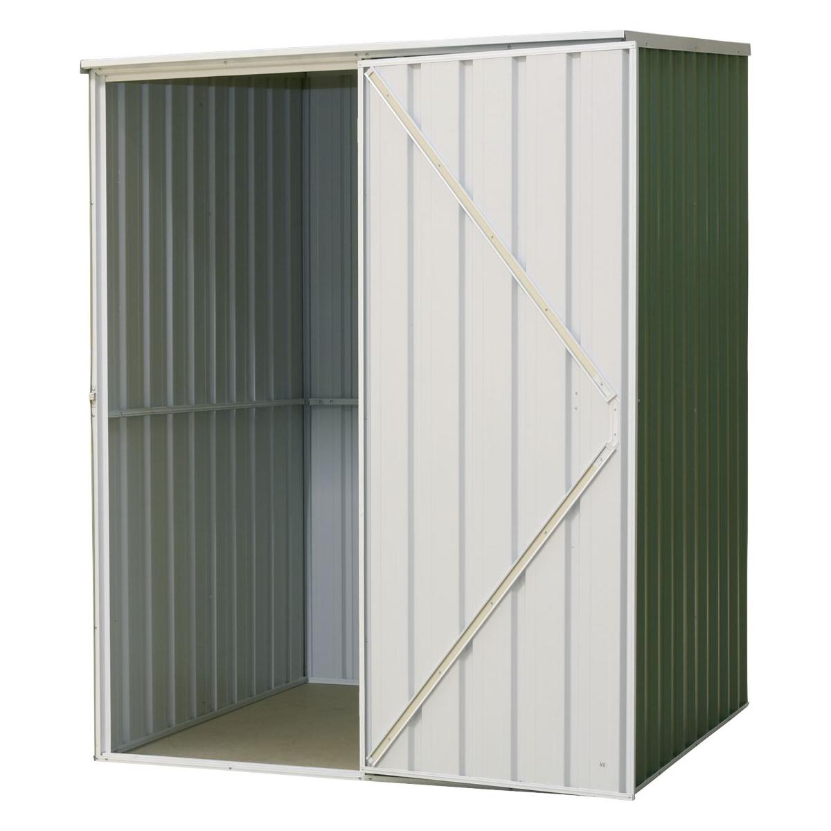 Dellonda Galvanised Steel Metal Garden Shed  Green