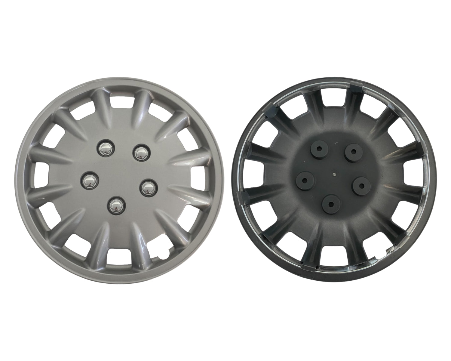 Milenco Silver Wheel Trims – 14" – Caravan Steel Wheels  – As Used by Bailey