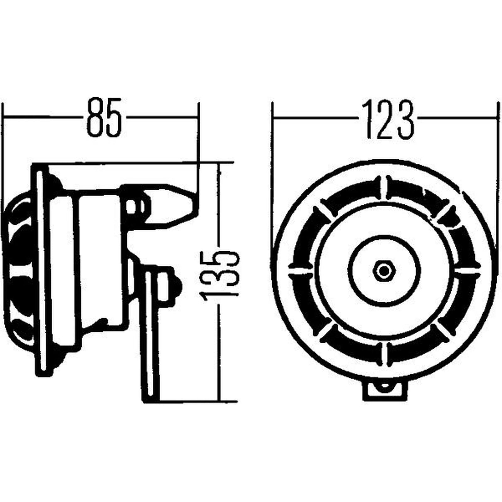 Hella Car Horn Signal Unit 3AF 003 399-071