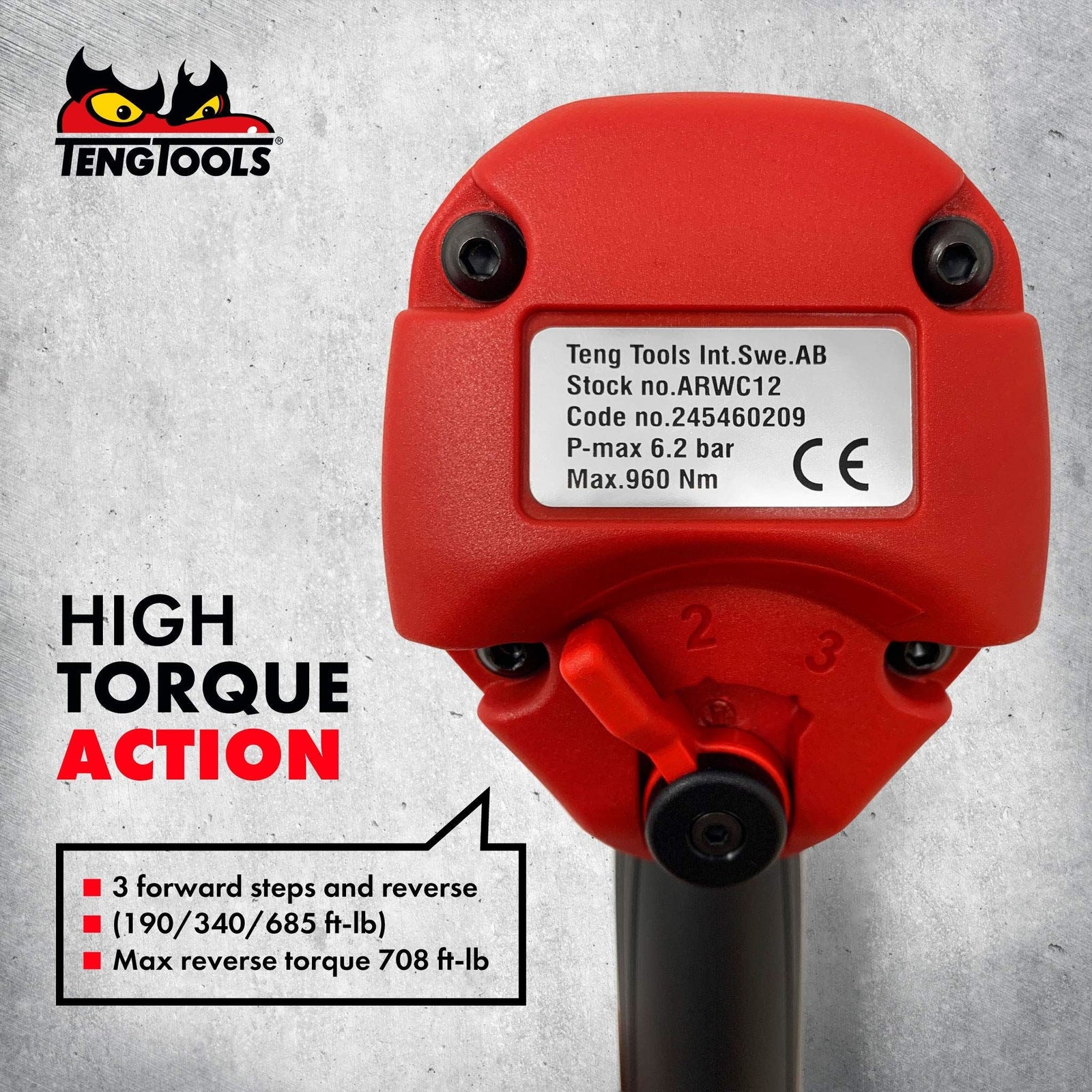 Teng Tools 1/2" Composite Air Impact Wrench