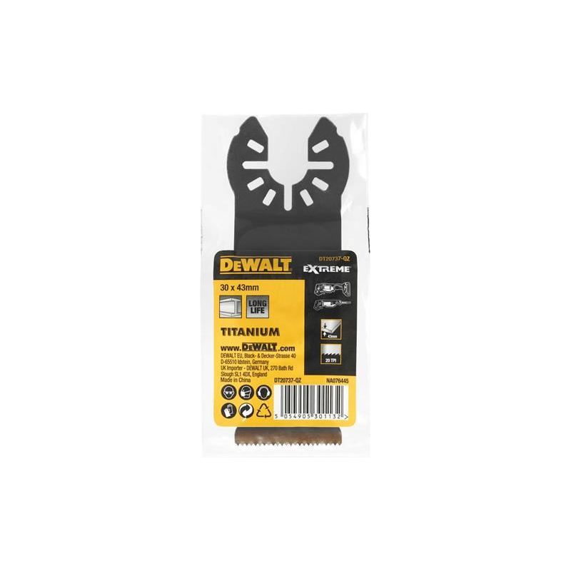 Dewalt Power Tools DT20737 Titanium Metal Multi-tool Blade 30 x 44mm