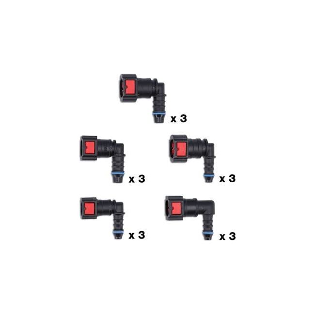 Connect Assorted 90 Angled AdBlue Quick Connectors 15pc 34228