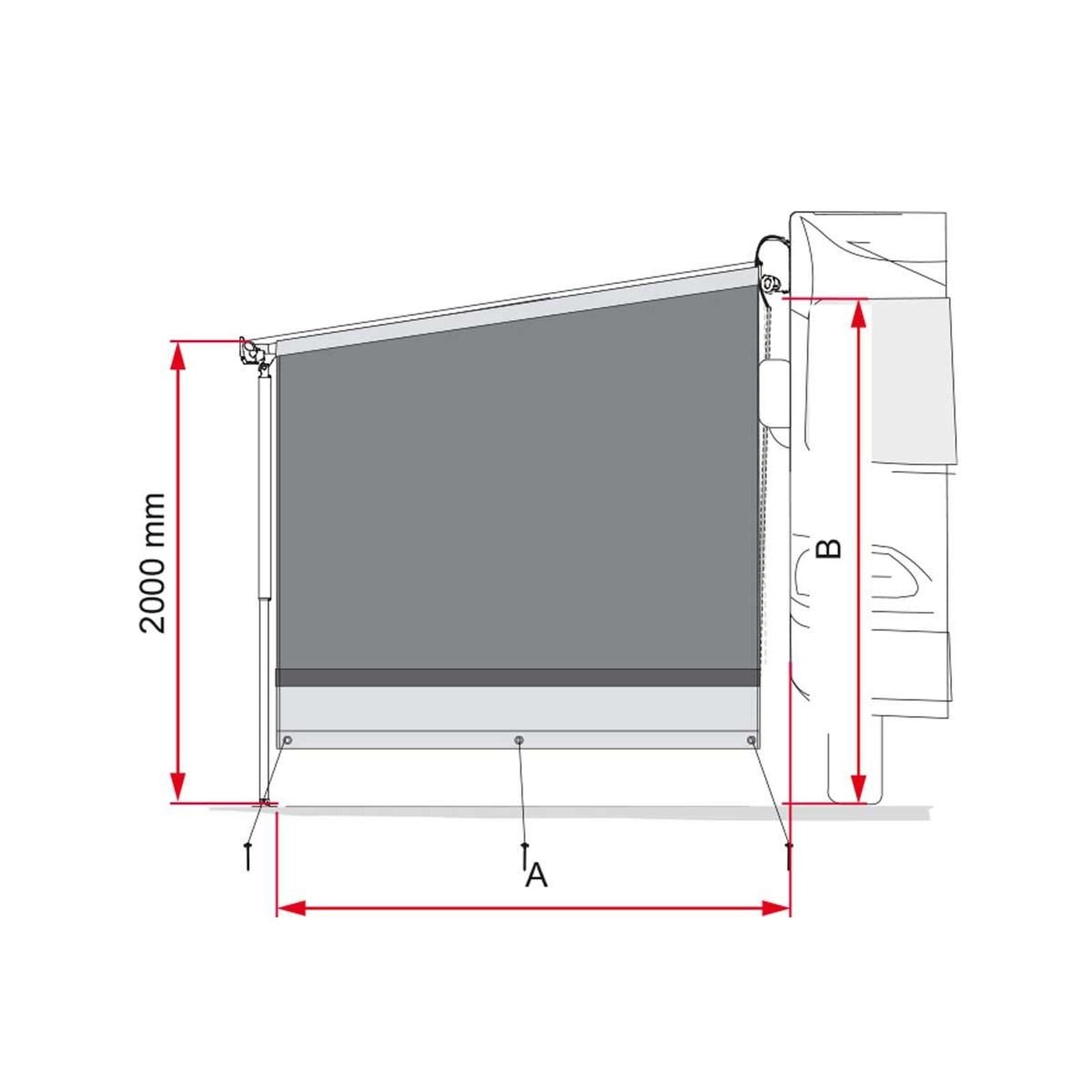 Fiamma Side Block 3/4 Length Caravanstore (08836-01-)