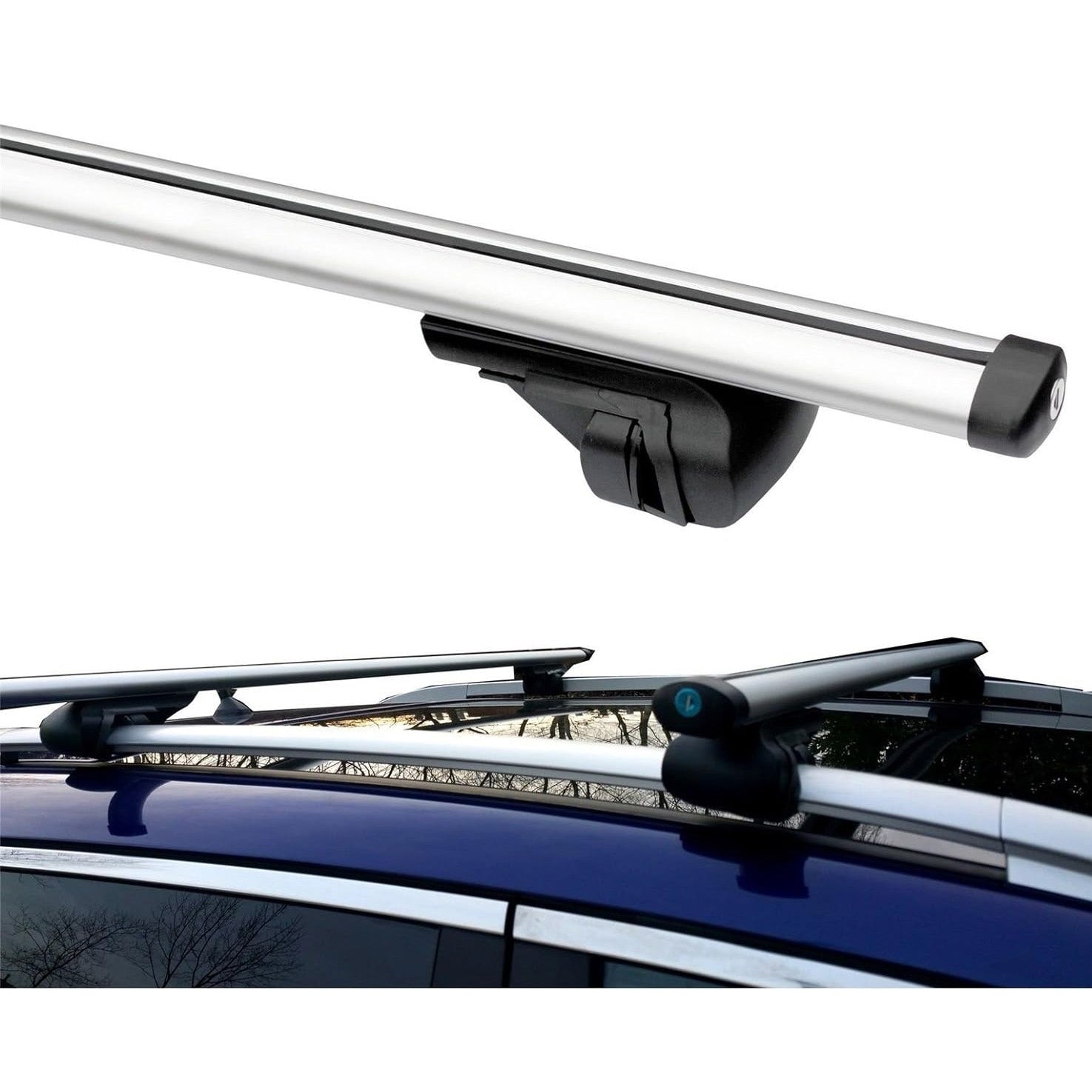 Summit Value Aluminium Roof Bars fits Volvo V70  2007-2016  Estate 5-dr with Raised Rails