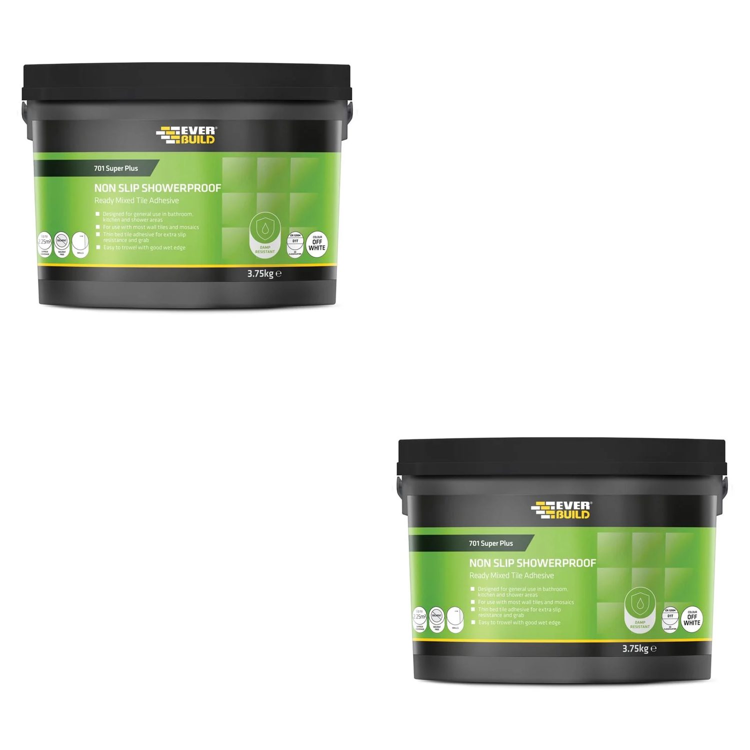 Everbuild Sika 701 Acrylic Non Slip Tile Adhesive 14kg - 487068