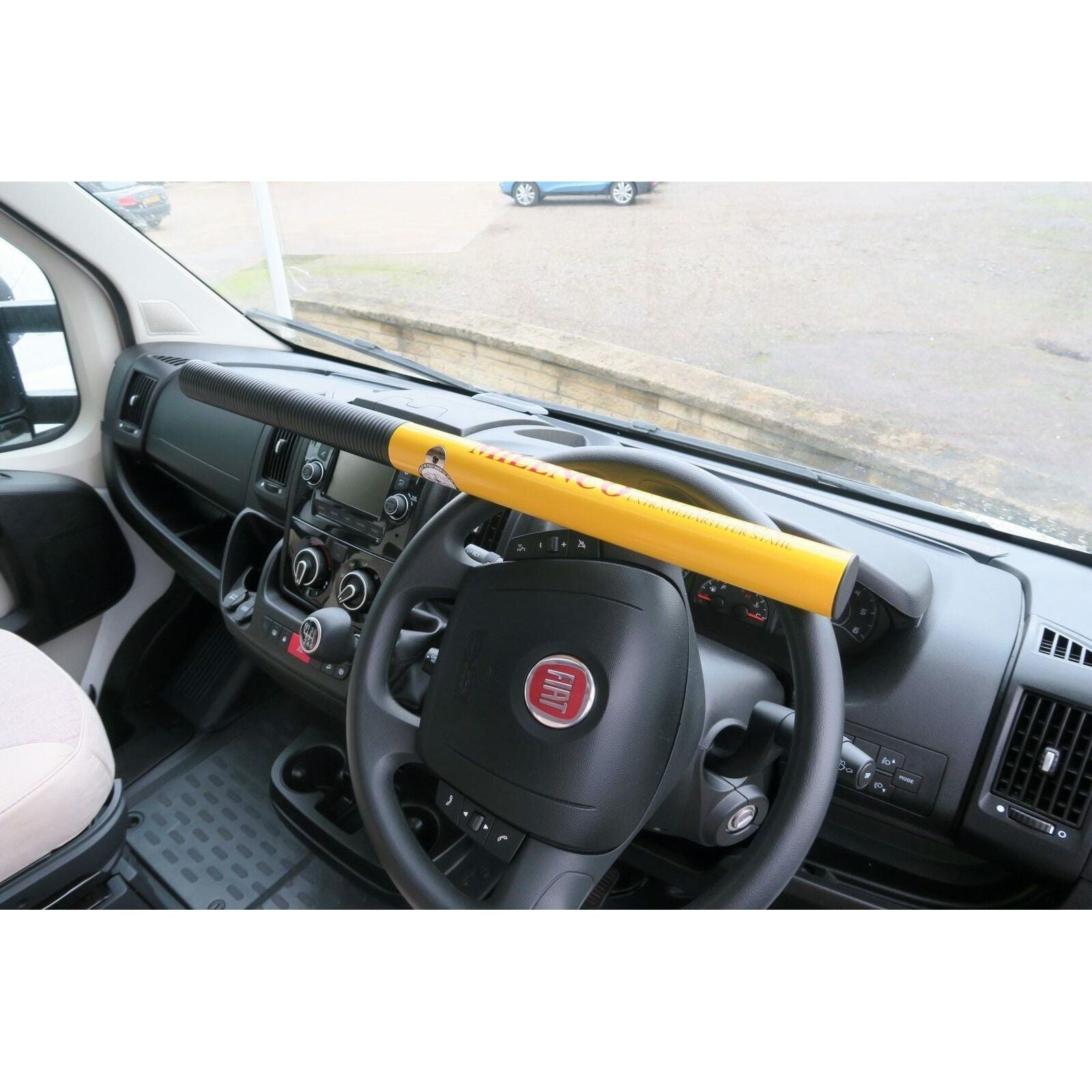 Milenco Commercial Motorhome Van High Security Steering Wheel Lock 0512 Yellow