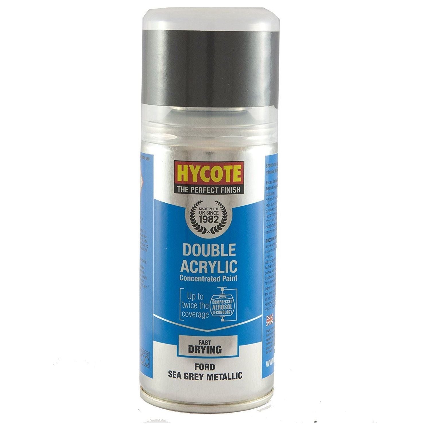Hycote Aerosol Paint for Ford Sea Grey (Metallic) 150ml