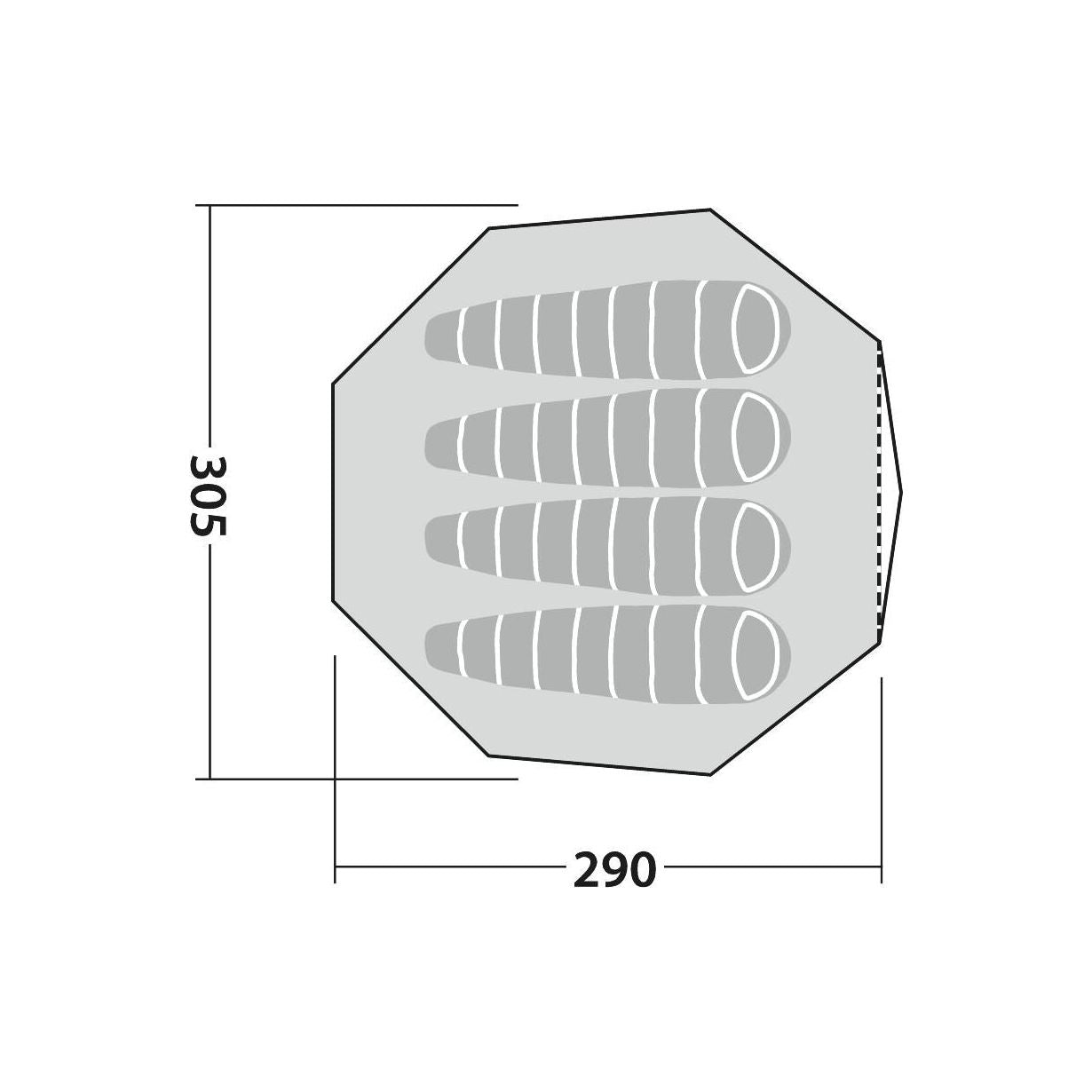 Robens Klondike S 4 Berth Poled Tent