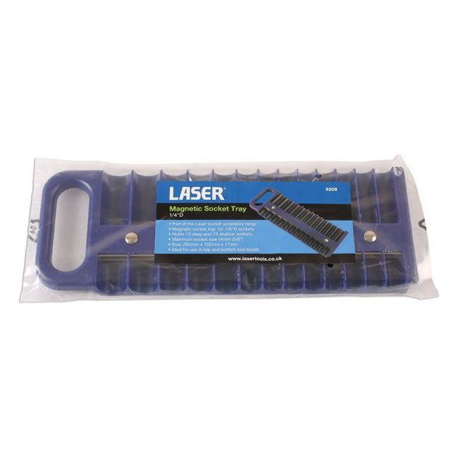 Laser Magnetic Socket Tray - 1/4"D 6209
