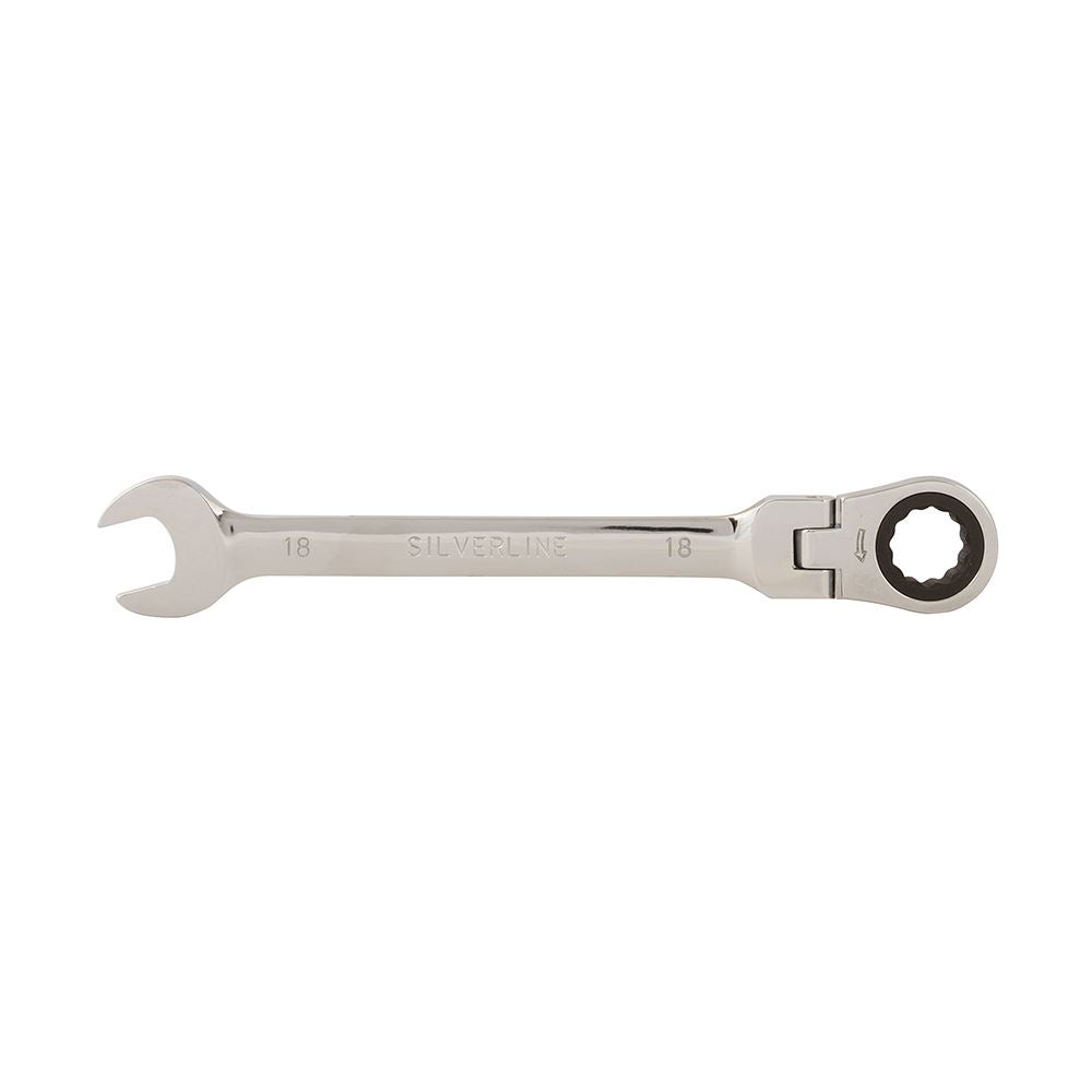 Silverline Flexible Head Ratchet Spanner 18mm