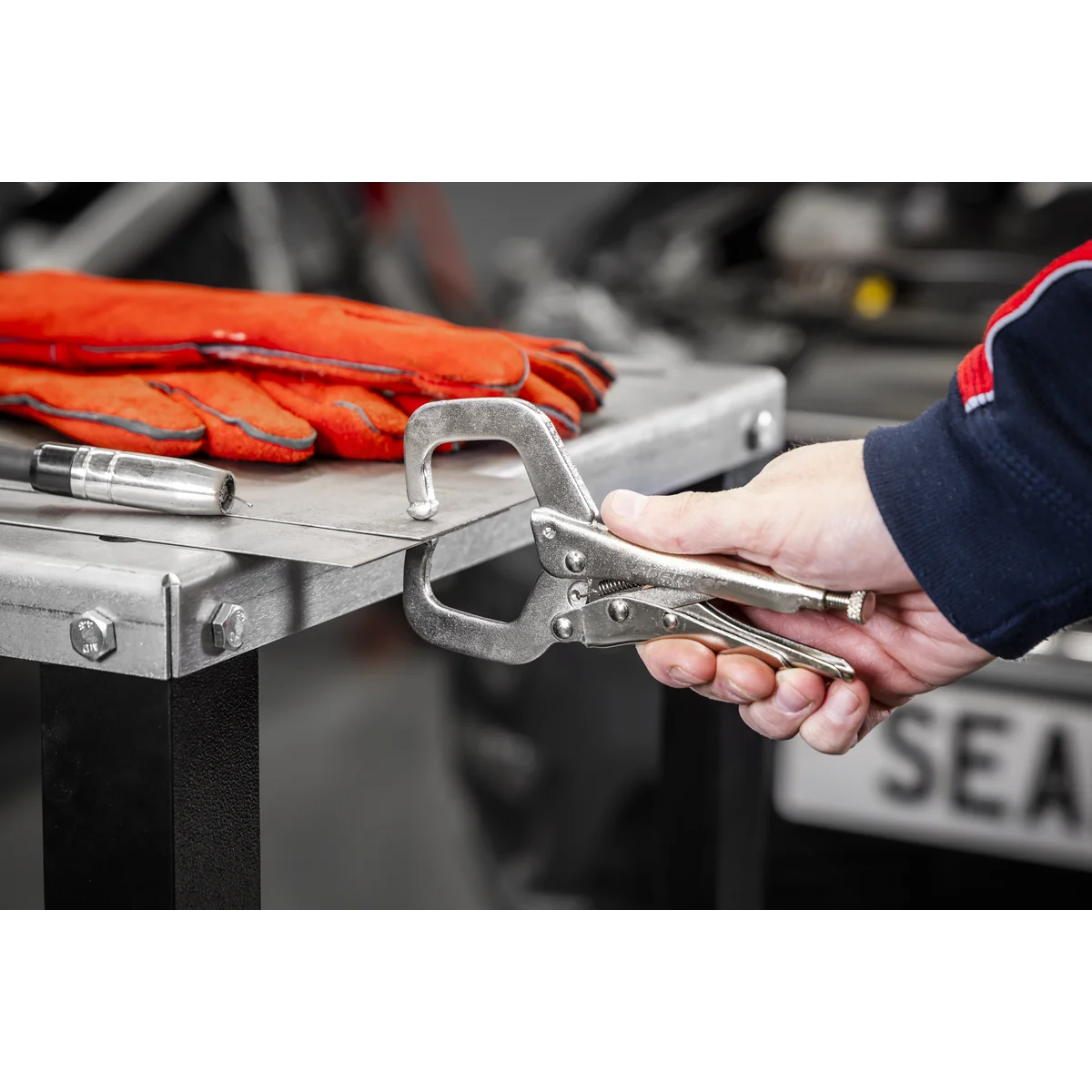 Sealey Premier Locking Pliers Set 10 Piece with Foam Tray AK6802