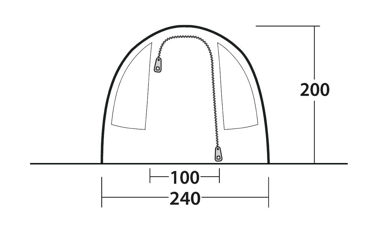 Outwell Sky 2 Pole Tent Blue 2 Person