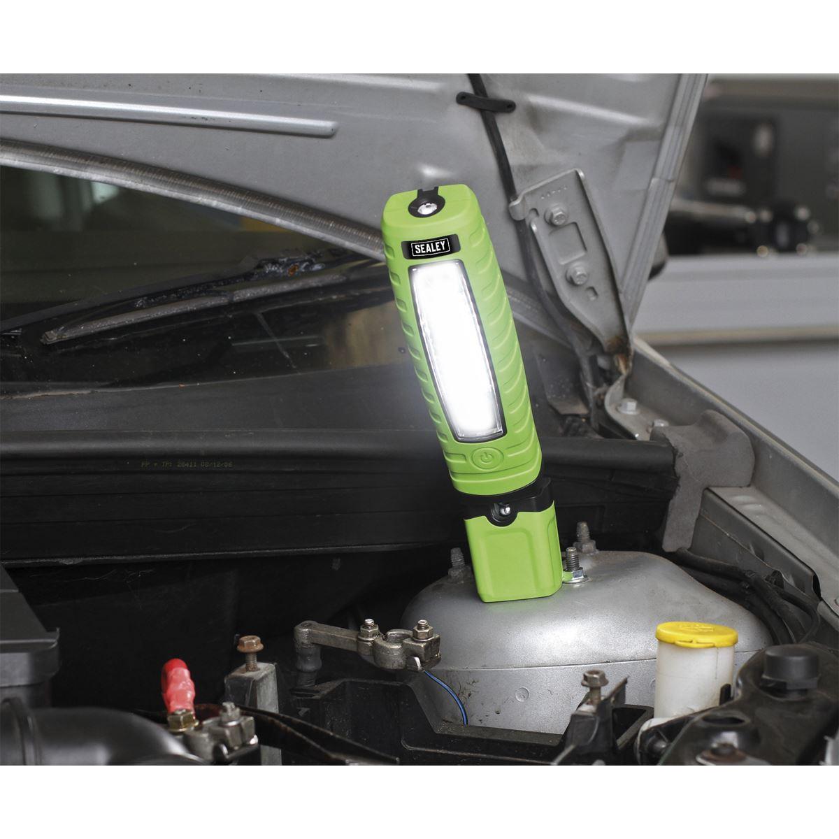 Sealey Rechargeable 360 Inspection Light 14 SMD LED & SMD 3W LED Green