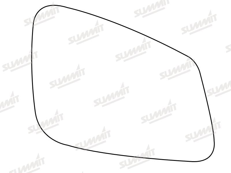 Summit Stick-On Aspheric Mirror Glass fits BMW 5 Series 10 on RHS