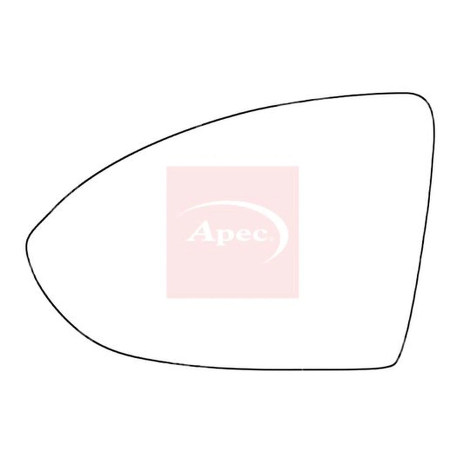 Apec Exterior Wing Mirror Glass Left AMS2051