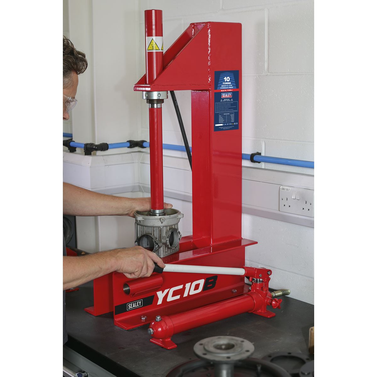 Sealey Hydraulic Press 10 Tonne Bench 'C' Type YC10B