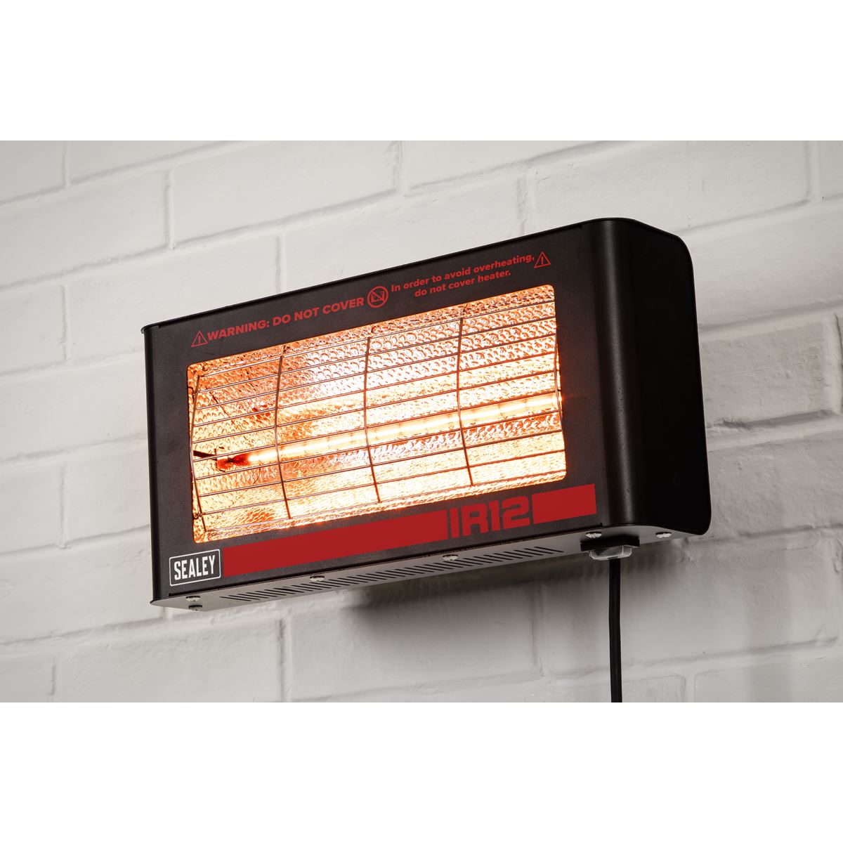 Sealey Wall Mounting Infrared Quartz Heater 1.2W/230V IR12