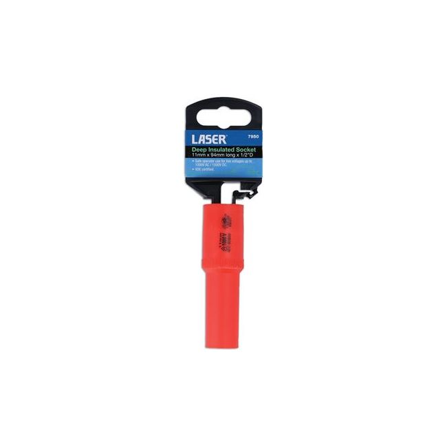 Laser Deep Insulated Socket 1/2"D 11mm 7950