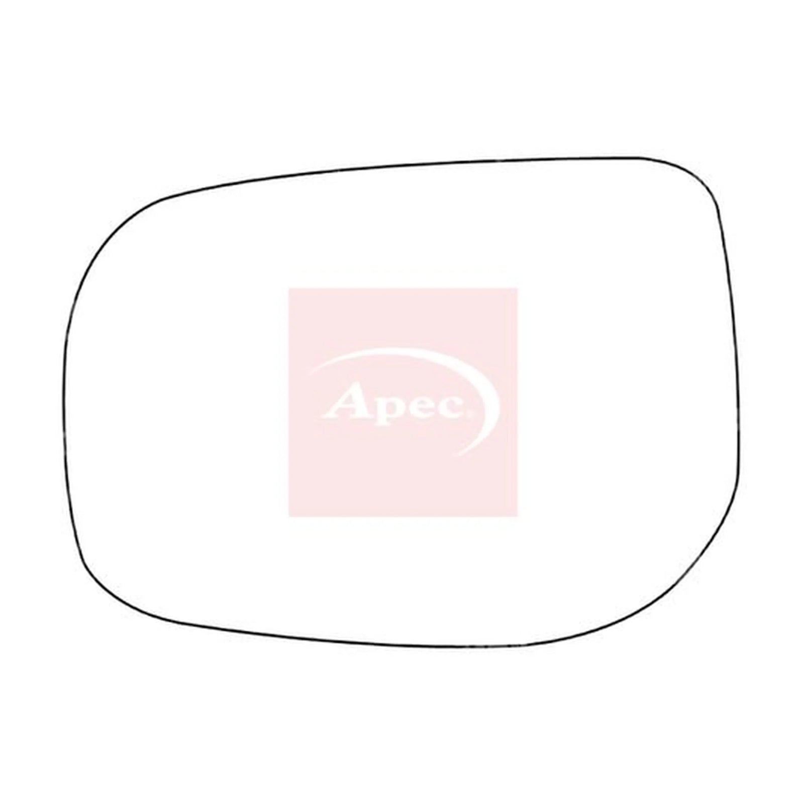 Apec Exterior Wing Mirror Glass Left AMS2189