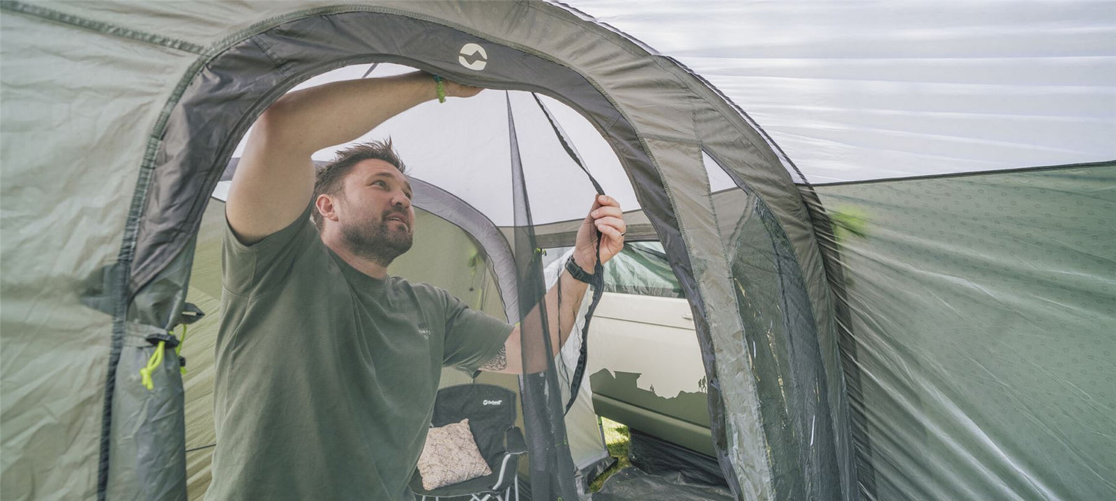 Outwell Santa Monica Driveaway Air Awning Grey