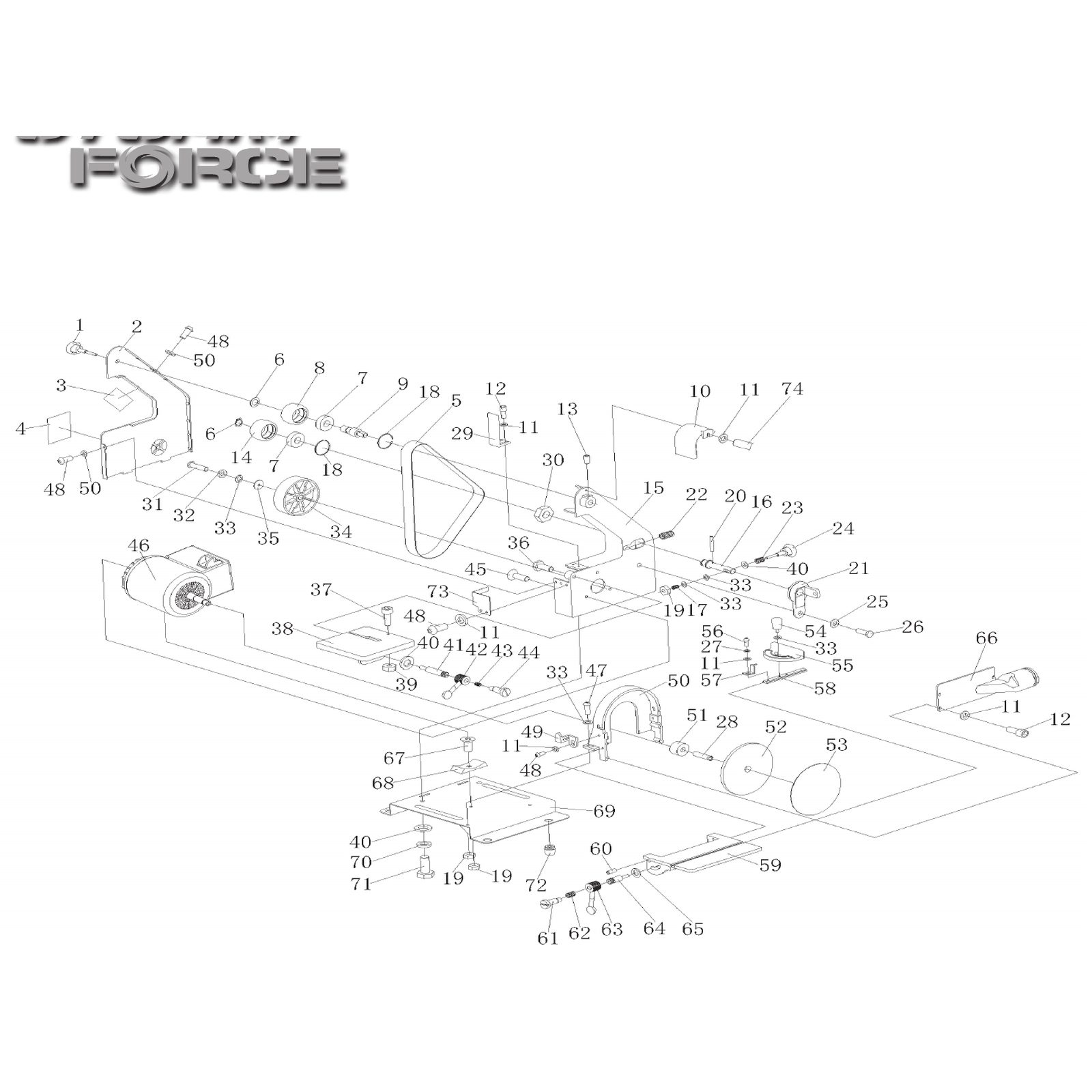 Draper Base Assembly YBDS300SF-69A 70262