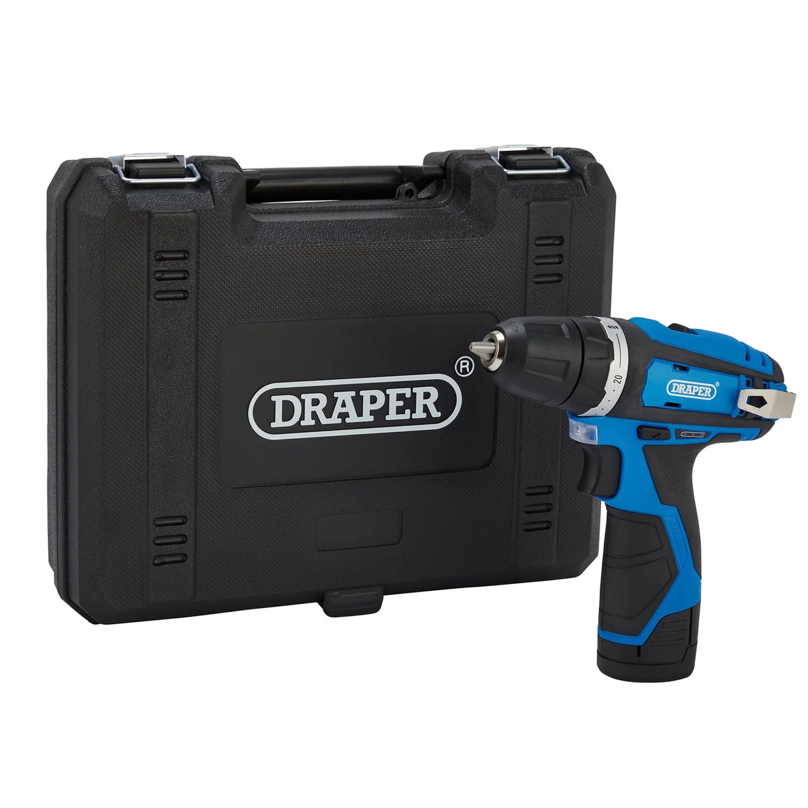 Draper 12V Drill Driver, 1 x 1.5Ah Battery, 1 x Fast Charger - DD12VD