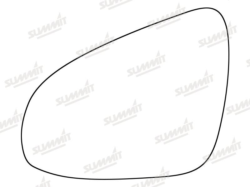 Summit Non-Heated Base Plate With Standard Mirror Glass fits Toyota Aygo 14 on LHS