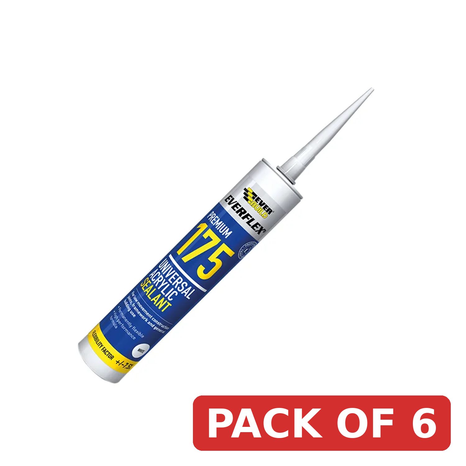 Everbuild Sika SikaSeal® Mould Resistant Caulk+ White 310ml - 880141