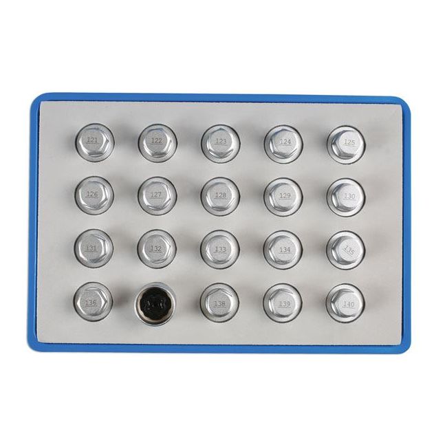 Laser Locking Wheel Nut Key Set 20pc - for Vauxhall, Opel 6862