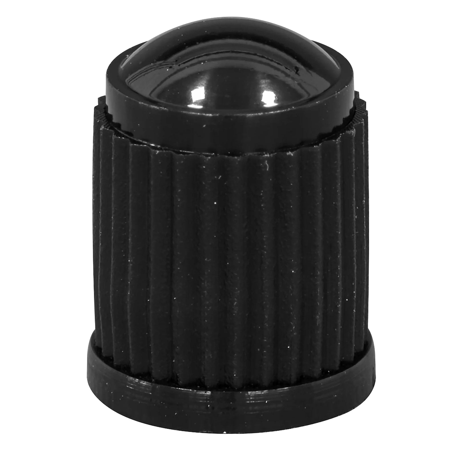 Sealey Plastic Valve Caps 4 Piece - Black