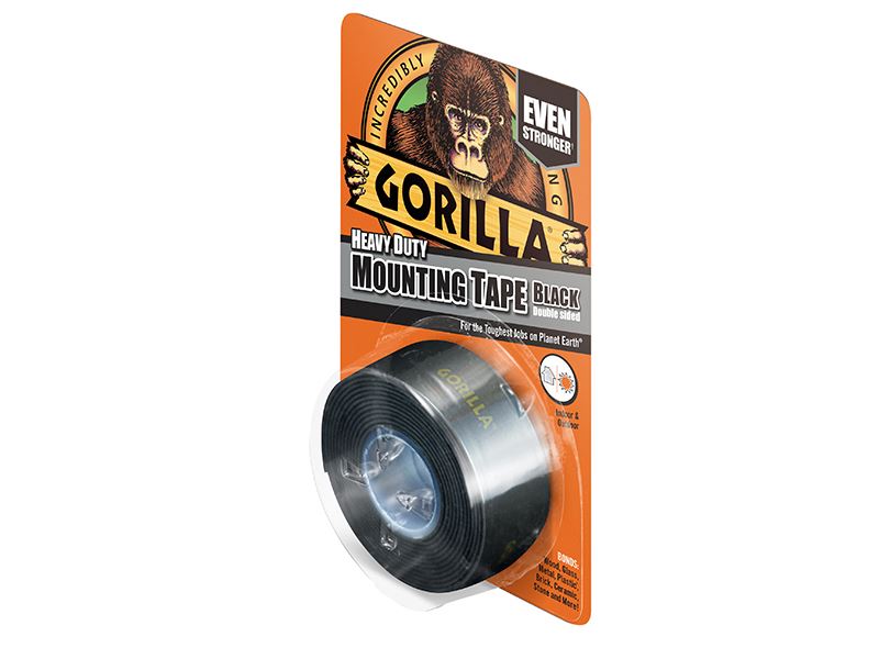 Gorilla Glue Gorilla Heavy-Duty Mounting Tape 25.4mm x 1.52m Black