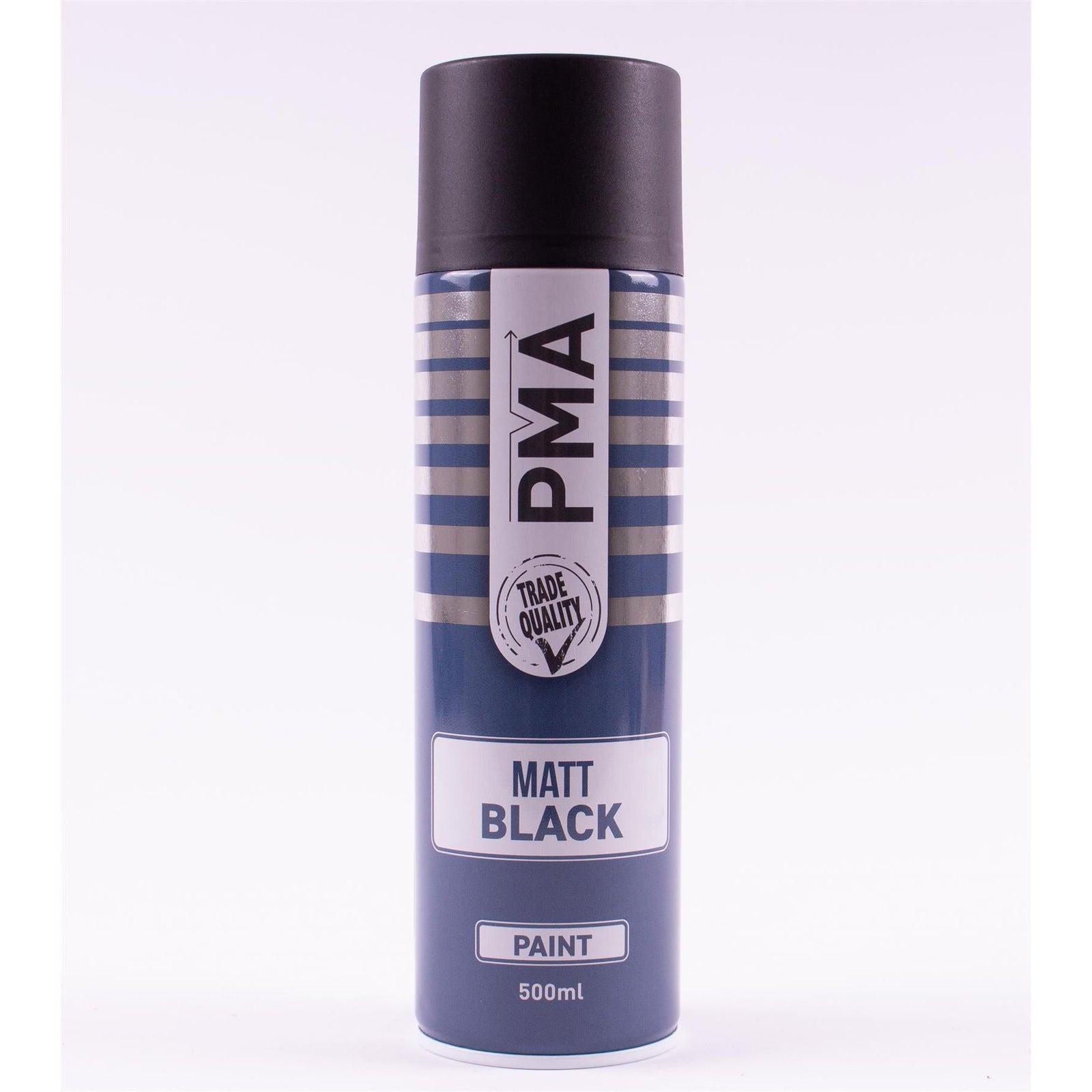 3 X PMA Matt Black Paint Spray Aerosol 500Ml High Coverage Matt Black