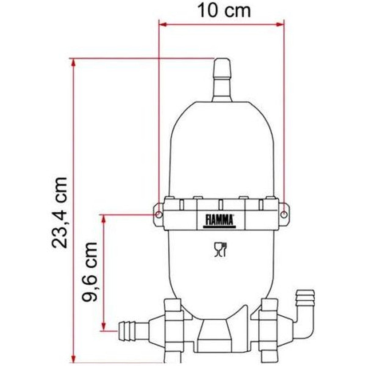 Fiamma A20 Expansion Tank - Accumulator Tank - Caravan / Motorhome / Boat 02478-01-