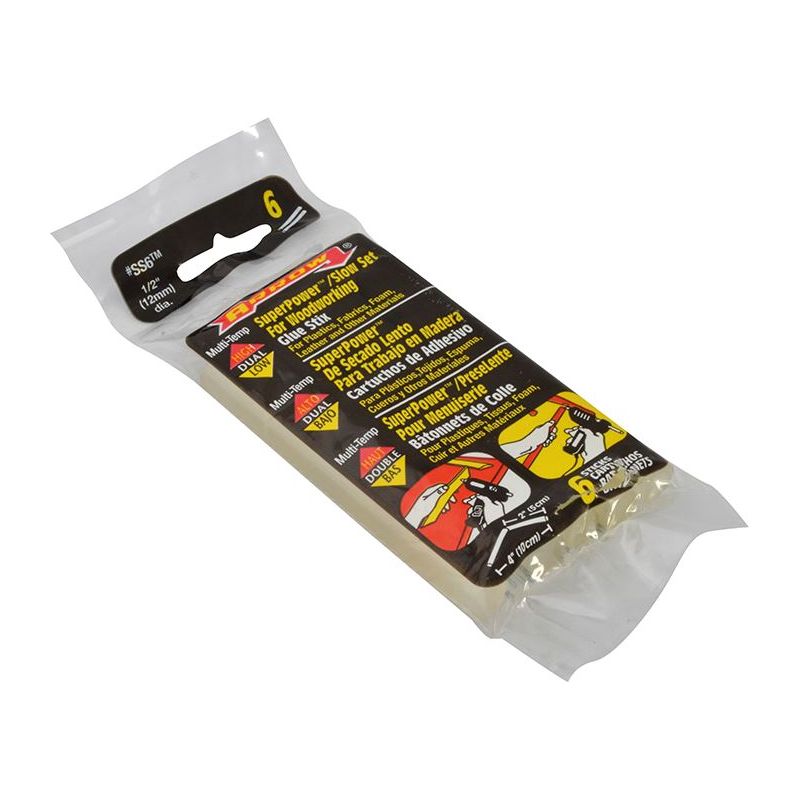 Arrow SS6 Slow Set Glue Stix 12 x 102mm (Pack 6)